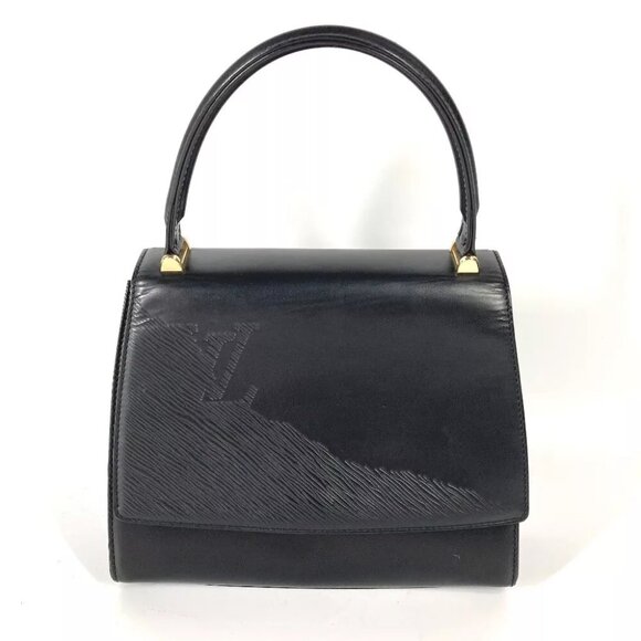 LOUIS VUITTON Opera line Athens Bag Hand Bag Leather Black - Picture 1 of 13